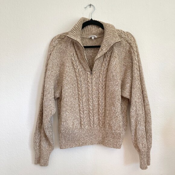 Darling Trusty Cable Knit Sweater in Desert Sand - Picture 3 of 5